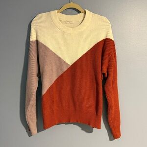 Color block sweater